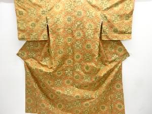 華紋織り出し手織り紬着物